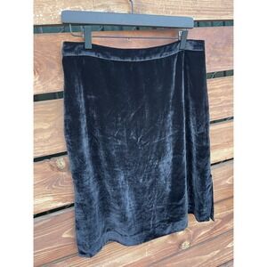Madewell Black‎ Holiday Velour Skirt Size 8